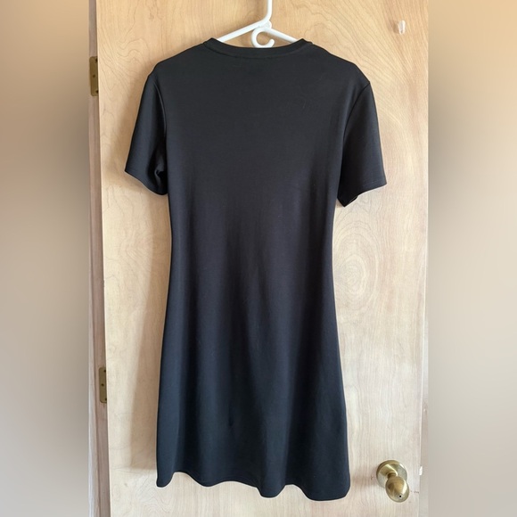 THEORY Black Supima Cotton T-Shirt Mini Dress Women’s Small Short Sleeve NWOT - Picture 7 of 9